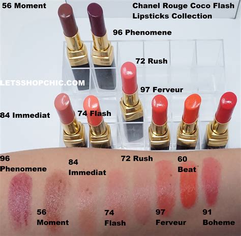 chanel lipstick red colors|Chanel lipstick colour chart.